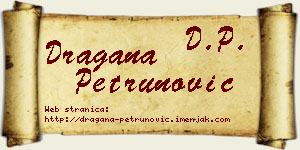 Dragana Petrunović vizit kartica